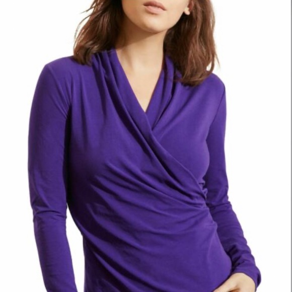 Ralph Lauren Tops - 🔵Ralph Lauren Faux Wrap Top